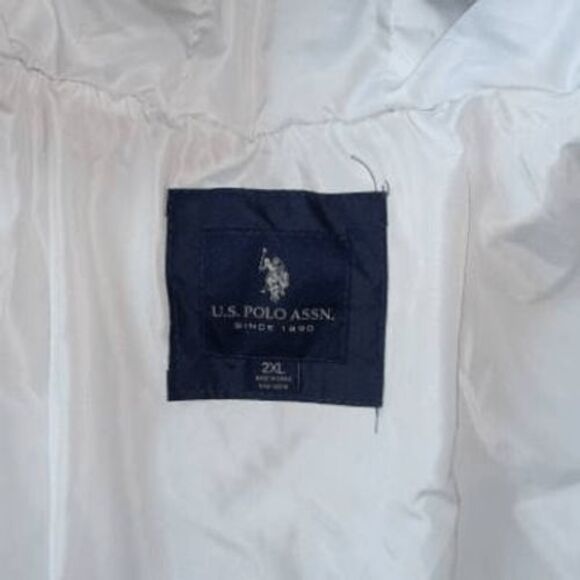 US Polo Assn Navy Blue Puffer Jacket Coat Sz 2X - Picture 4 of 7